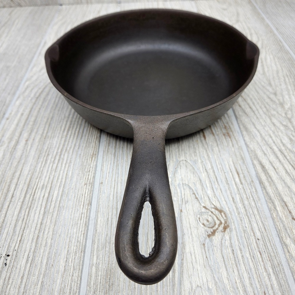 Vintage BSR Birmingham Stove Red Mountain Cast Iron Skillet No‎ 5X. Heat Ring - Picture 4 of 6